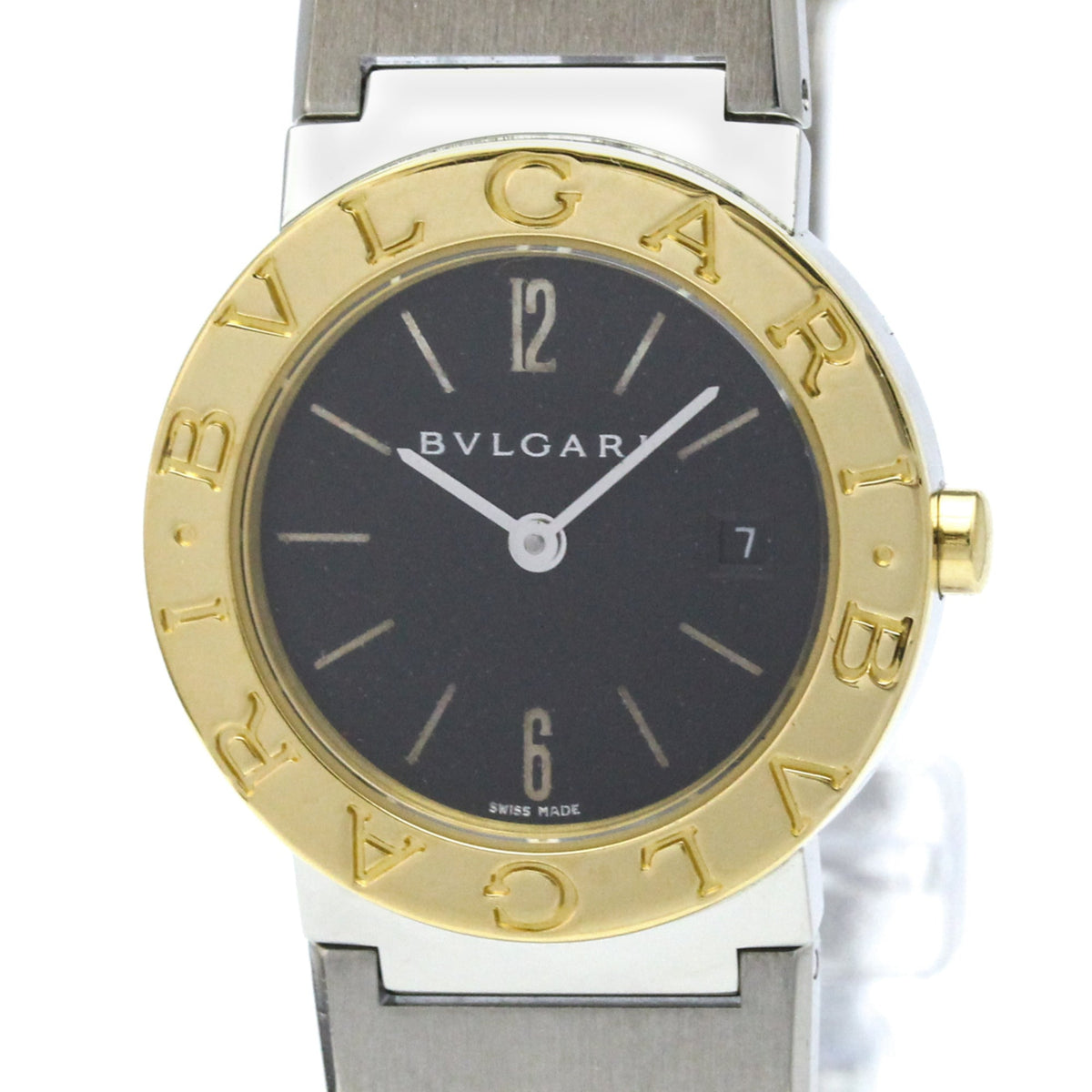 Bvlgari Bvlgari Quartz Stainless Steel And Yellow Gold Watch (Pre-Owned)