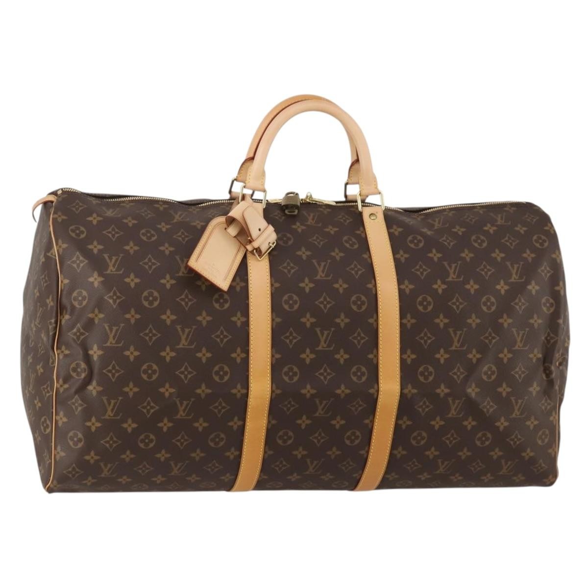 Louis Vuitton Keepall Monogram Canvas Brown Canvas Travel Bag Bag (Pre-Owned)