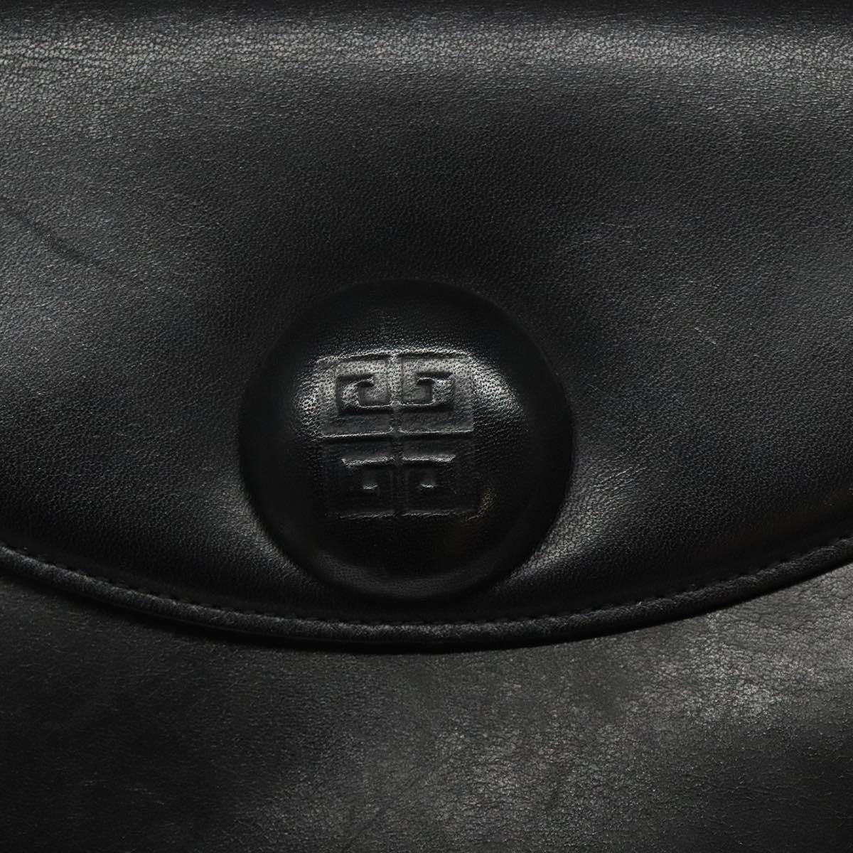 Givenchy Vintage Leather Black Leather Handbag (Pre-Owned)