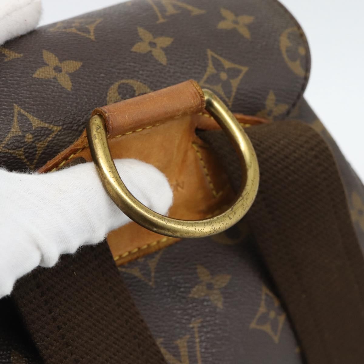 Louis Vuitton Vintage Montsouris Monogram Canvas Brown Canvas Backpack Bag (Pre-Owned)