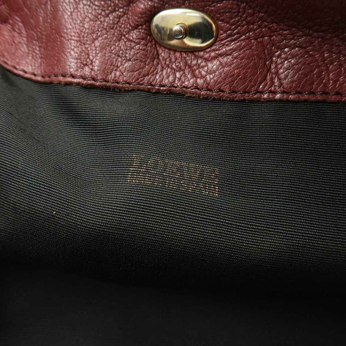 Loewe Anagram Leather Burgundy Leather Tote Bag Bag (Pre-Owned)