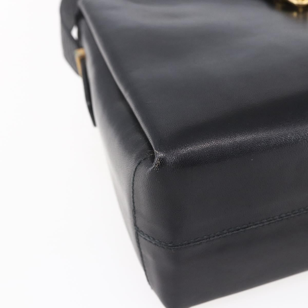 Celine Vintage Leather Black Leather Shoulder Bag Bag (Pre-Owned)