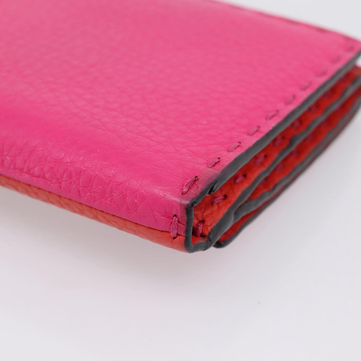Fendi Selleria Peekaboo Leather Pink Leather Wallets Accessory (Pre-Owned)