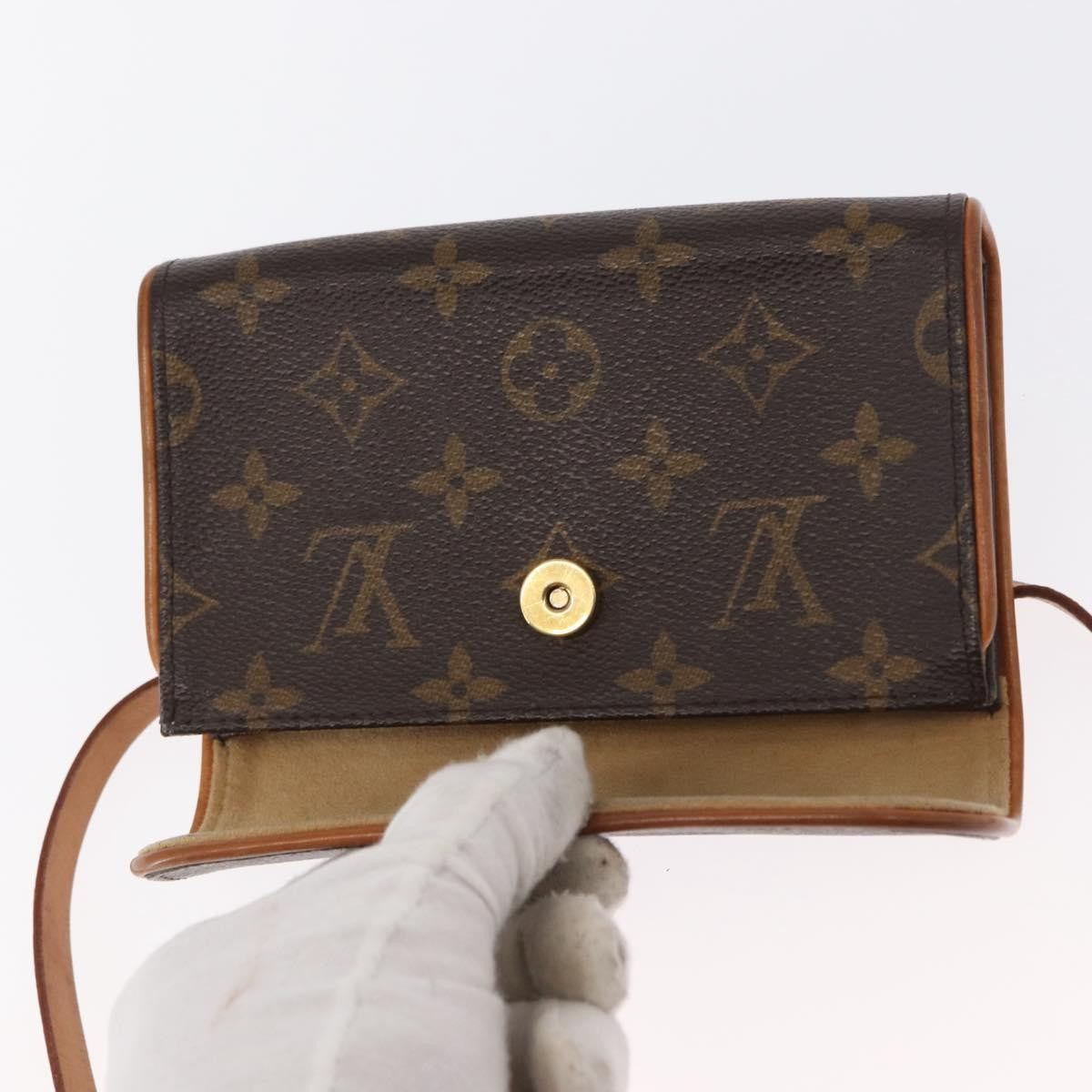 Louis Vuitton Florentine Waist Monogram Canvas Brown Canvas Handbag (Pre-Owned)