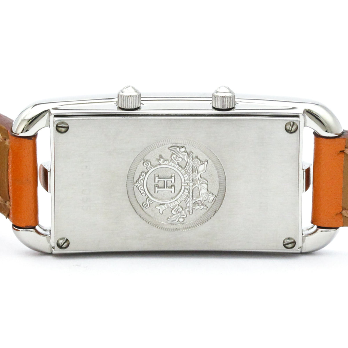 Hermes Cape Cod Double Tour Quartz Stainless Steel And Leather Watch (Pre-Owned)