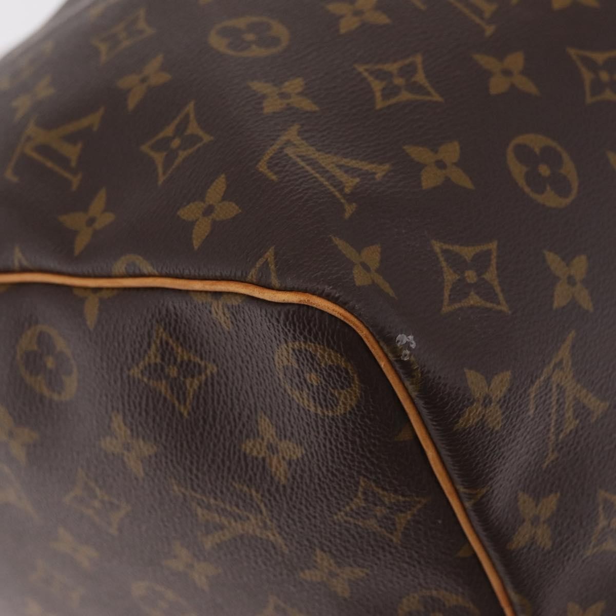 Louis Vuitton Keepall Monogram Canvas Brown Canvas Travel Bag Bag (Pre-Owned)