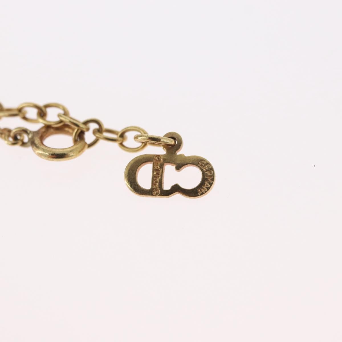 Christian Dior Cd Pendant Gold-Plated Gold Gold_Plated Necklace Jewelry (Pre-Owned)