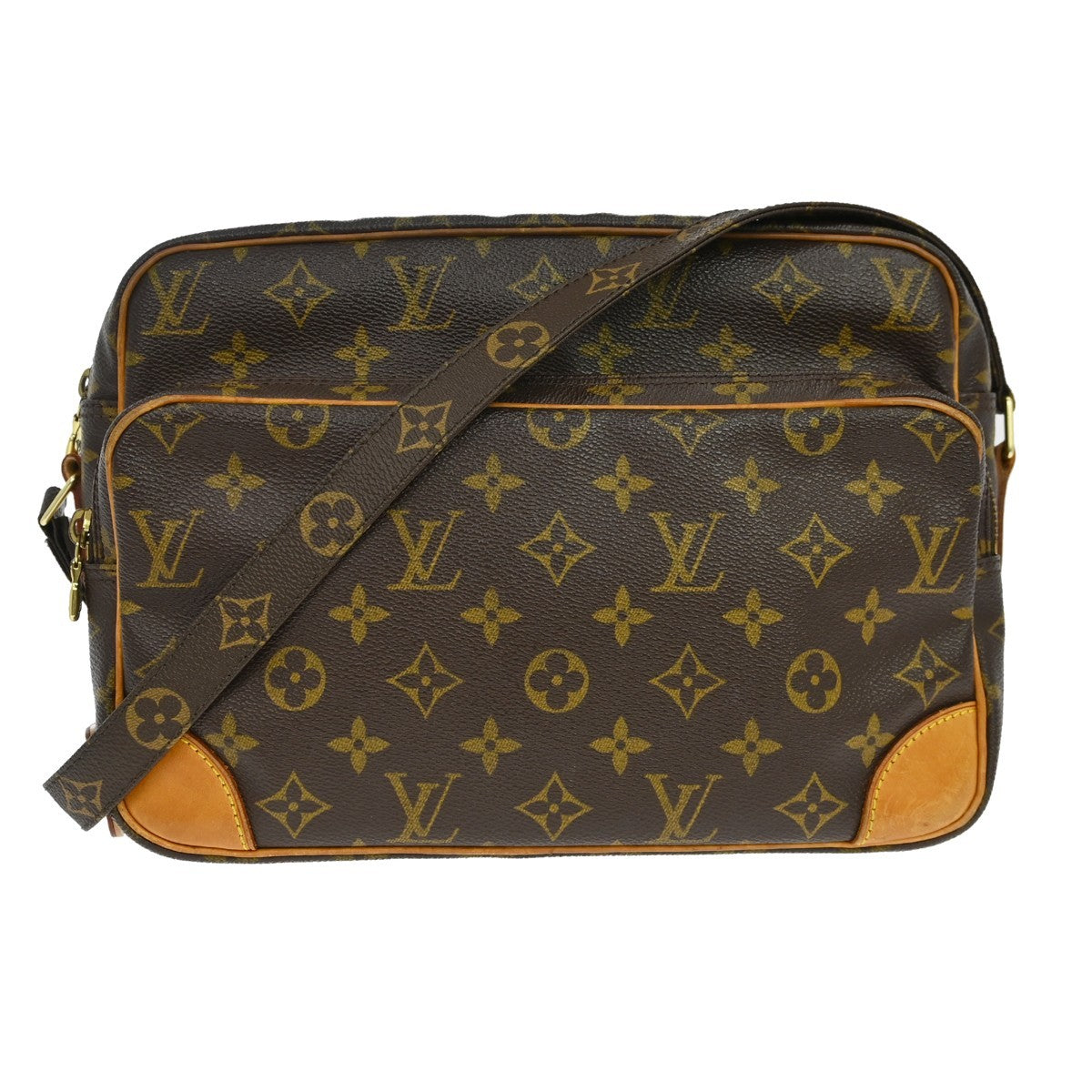Louis Vuitton Nil Messenger Monogram Canvas Brown Canvas Shoulder Bag Bag (Pre-Owned)