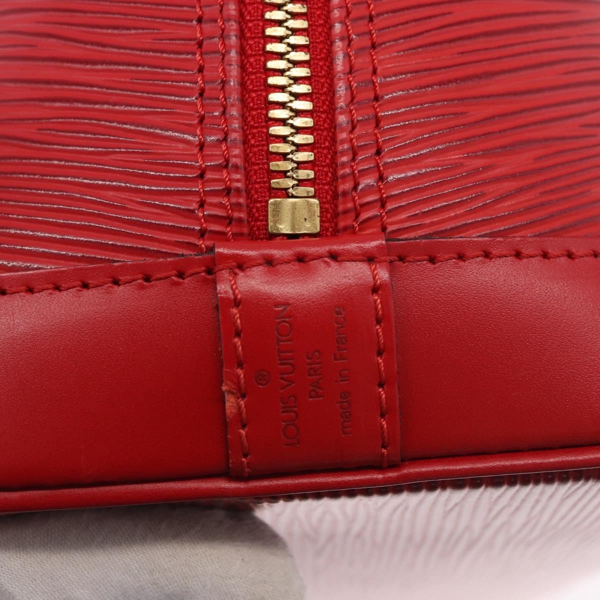 Louis Vuitton Alma Epi Leather Red Leather Handbag (Pre-Owned)