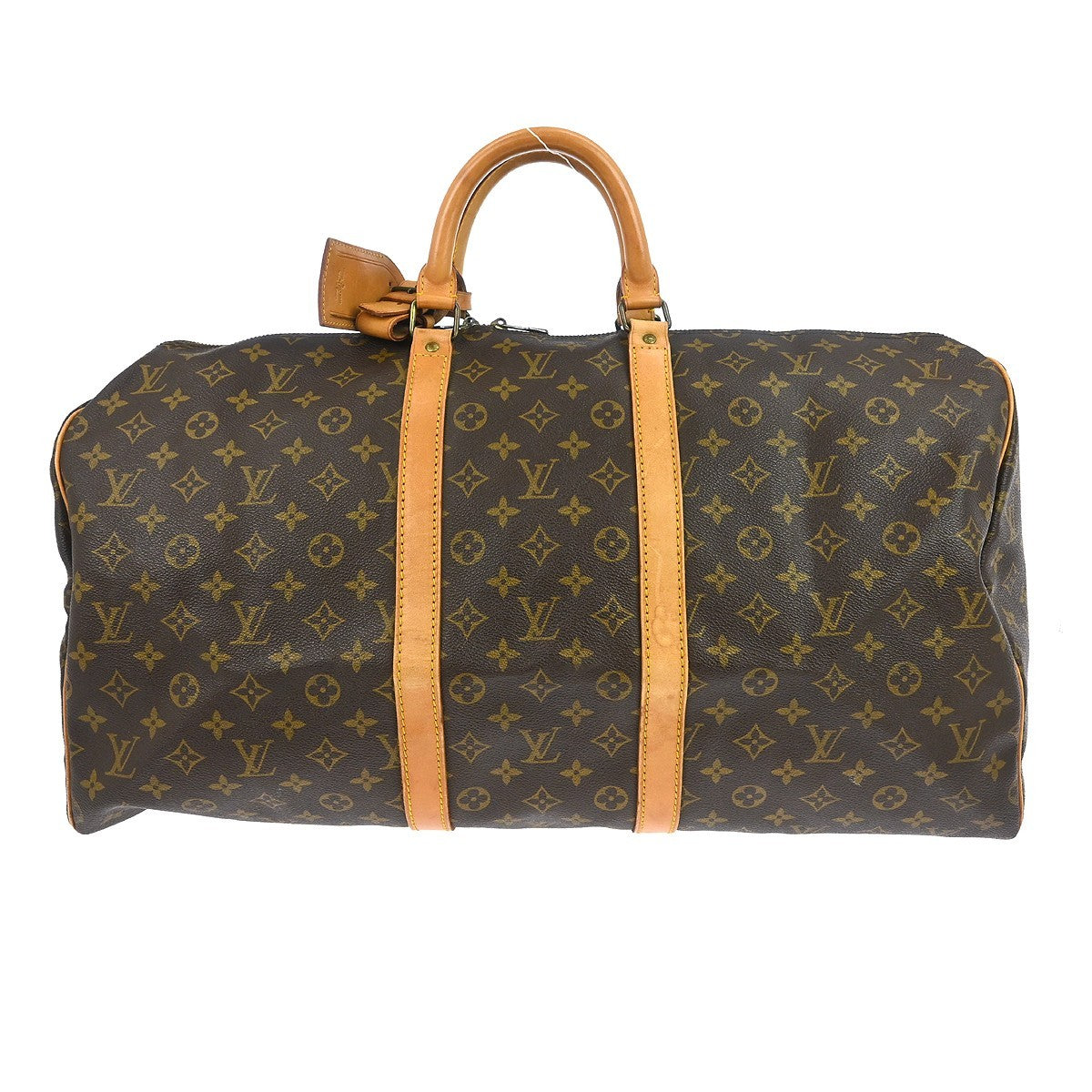 Louis Vuitton Keepall Monogram Brown Canvas Travel Bag Bag (Pre-Owned)