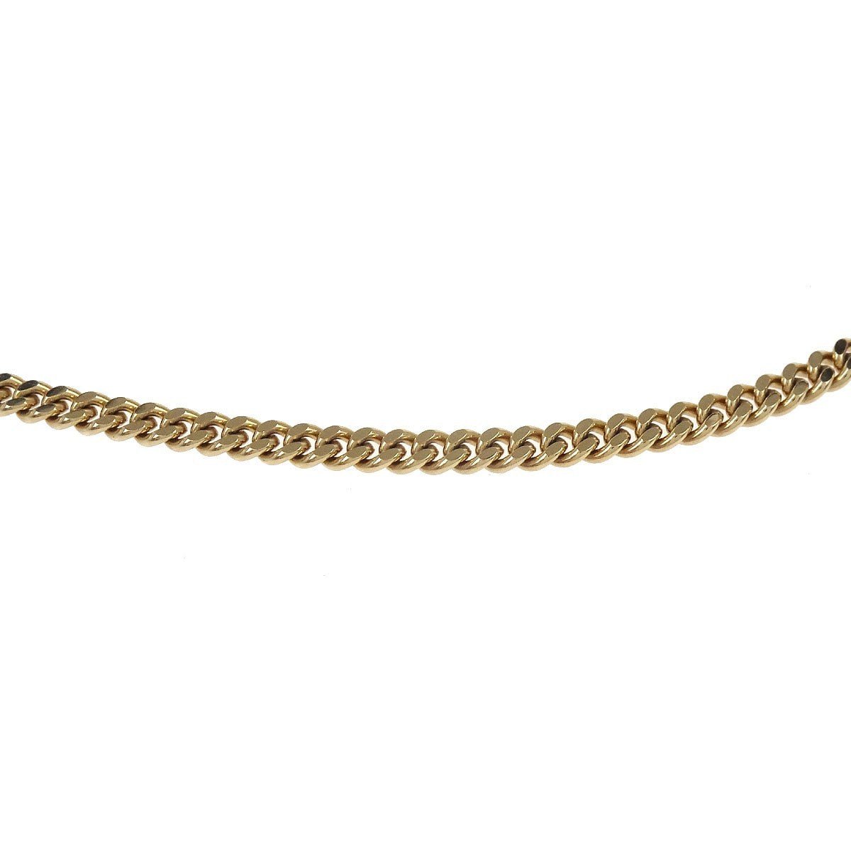 Christian Dior Cd Chain Link Metal Gold Gold_Plated Necklace Jewelry (Pre-Owned)