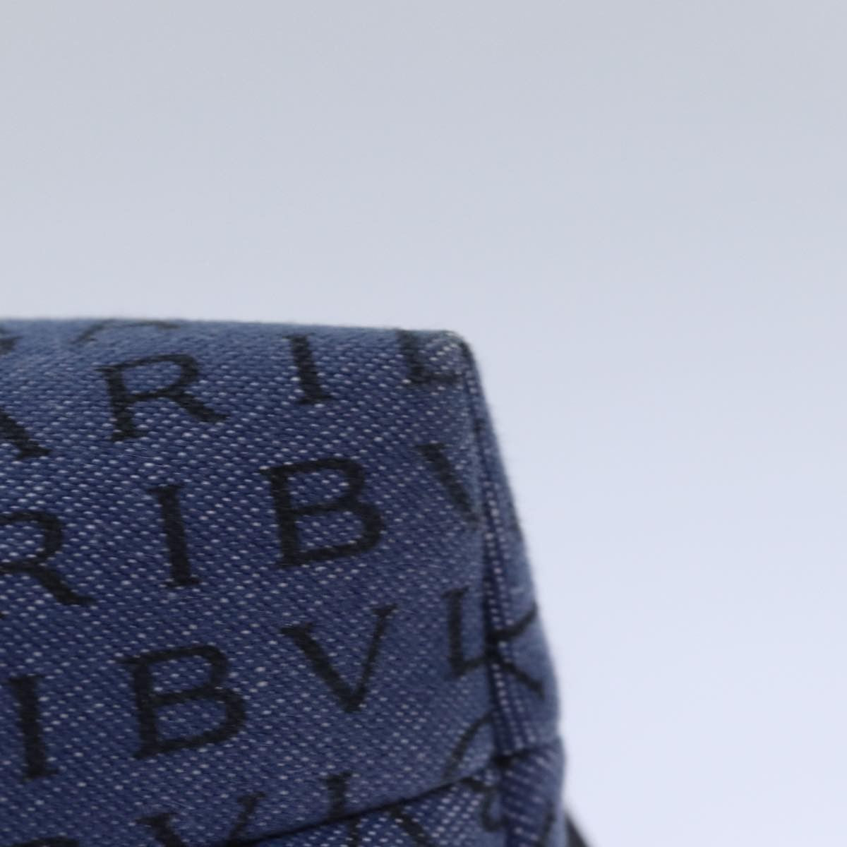 Bvlgari Pouch Canvas Blue Canvas Clutche & Pouche Bag (Pre-Owned)