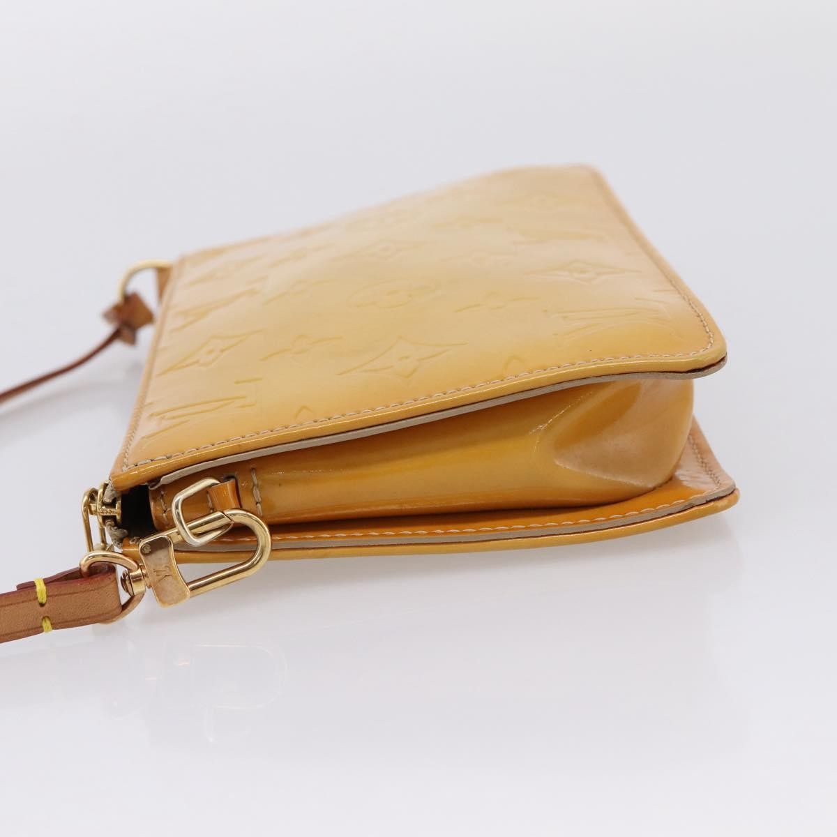 Louis Vuitton Lexington Pochette Monogram Vernis Beige Patent_Leather Clutche & Pouche Bag (Pre-Owned)