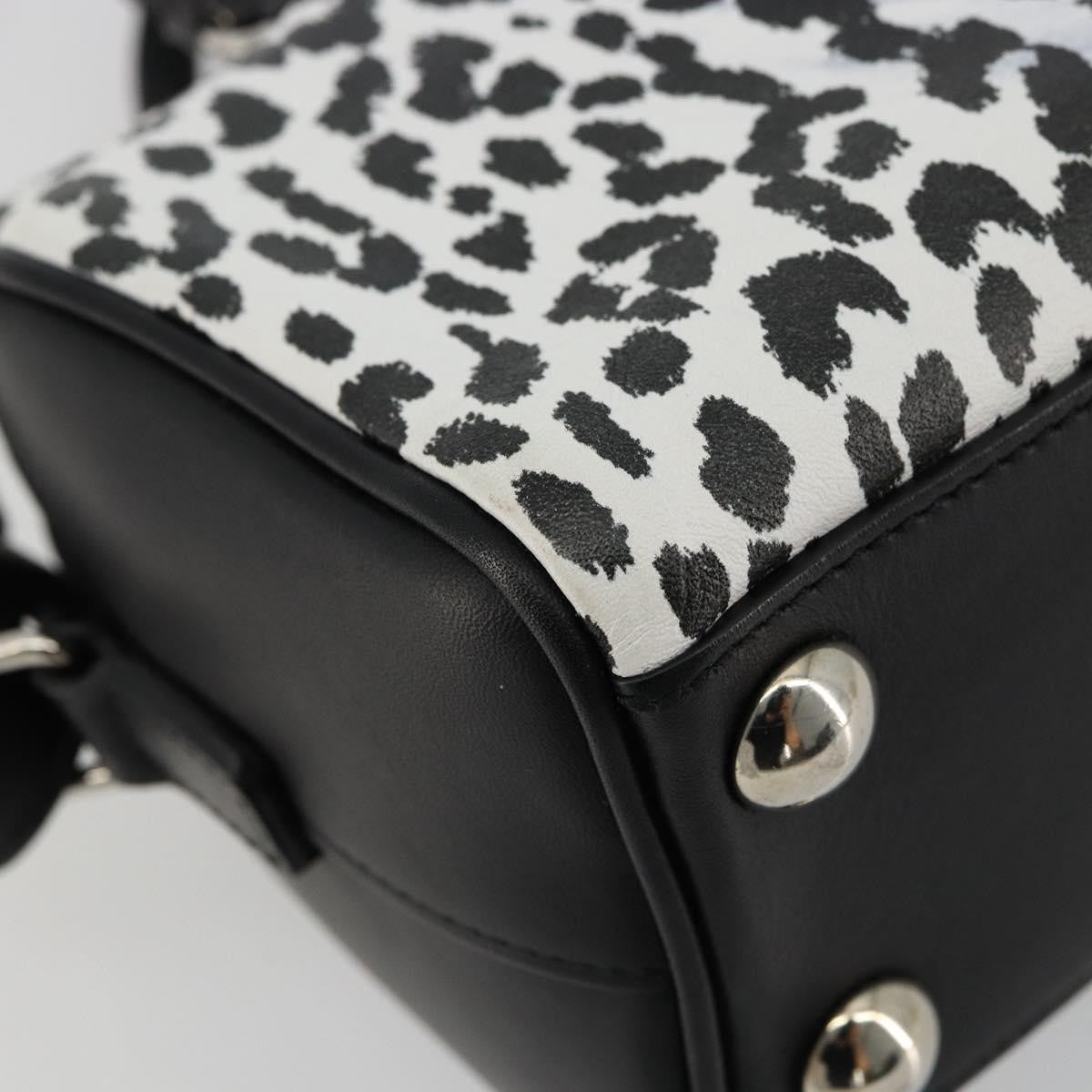 Saint Laurent Classic Baby Duffle Printed Leather Black Leather Handbag (Pre-Owned)
