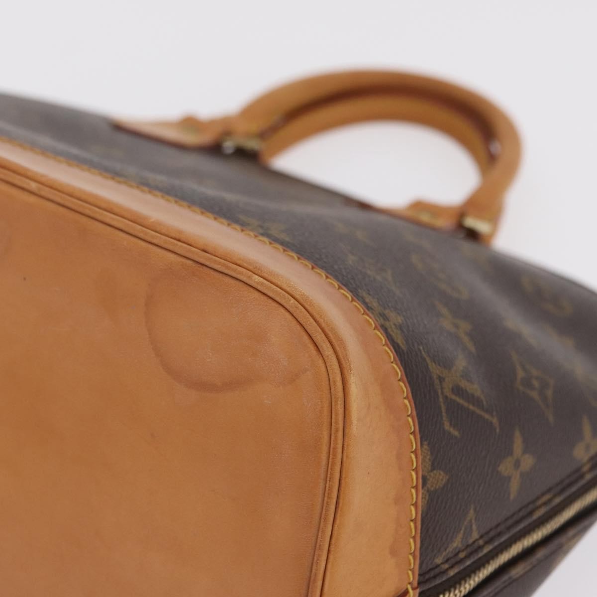 Louis Vuitton Alma Monogram Canvas Brown Canvas Handbag (Pre-Owned)