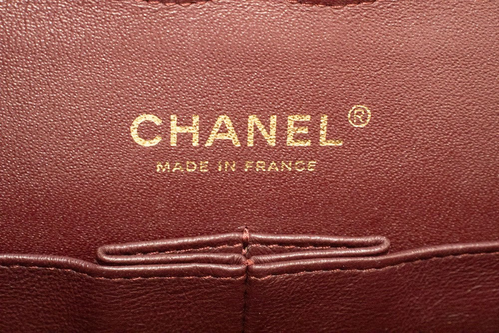 Chanel Timeless - Classic Double Flap Chevron Lambskin Black Leather Shoulder Bag Bag (Pre-Owned)