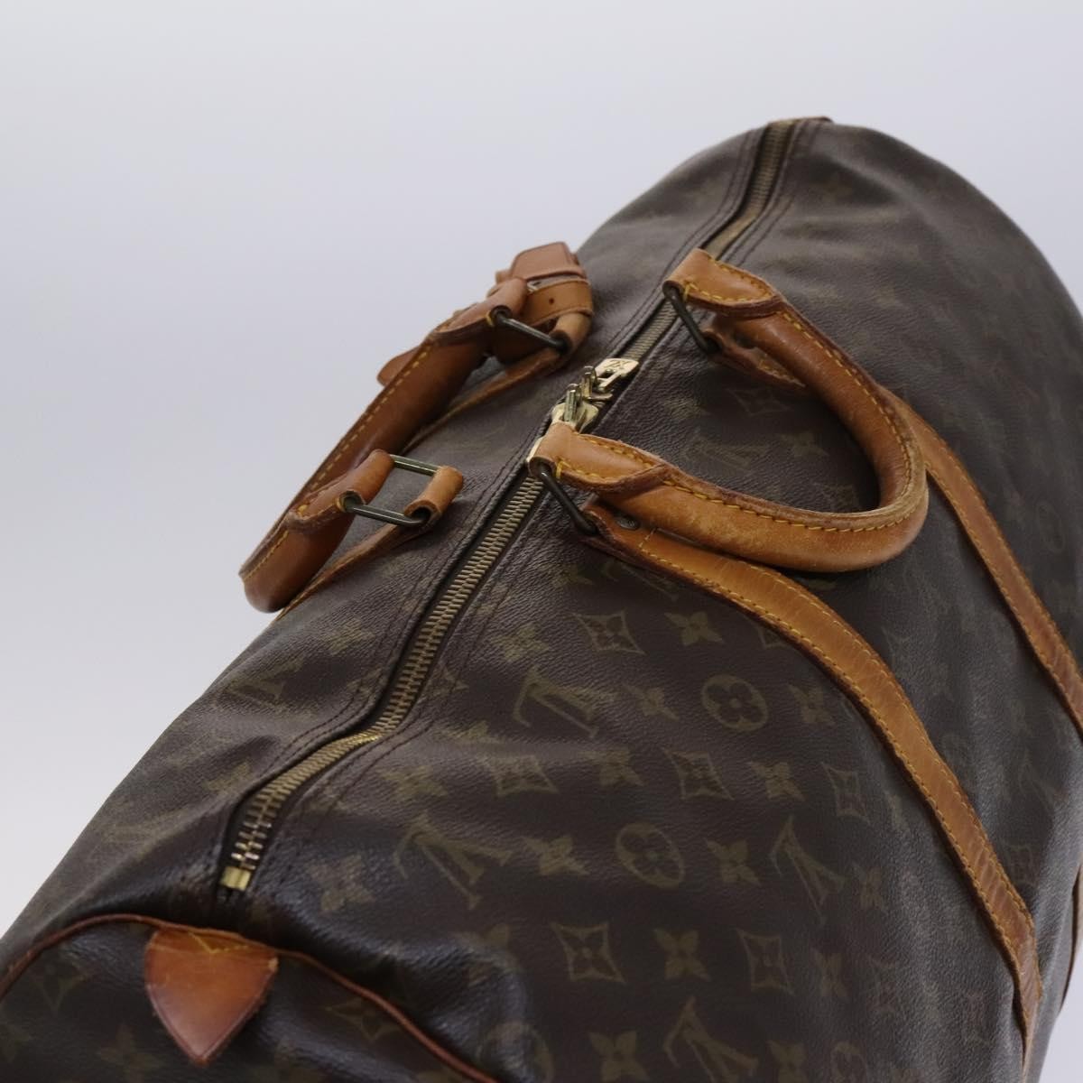 Louis Vuitton Keepall Monogram Canvas Brown Canvas Travel Bag Bag (Pre-Owned)