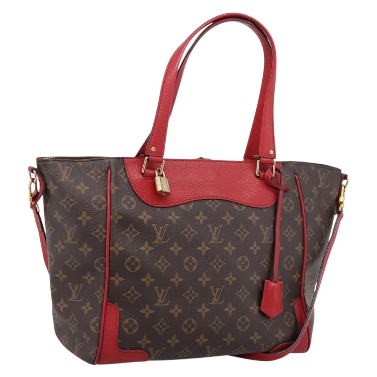 Louis Vuitton Estrela Nm Monogram Canvas With Leather Brown Canvas Handbag (Pre-Owned)