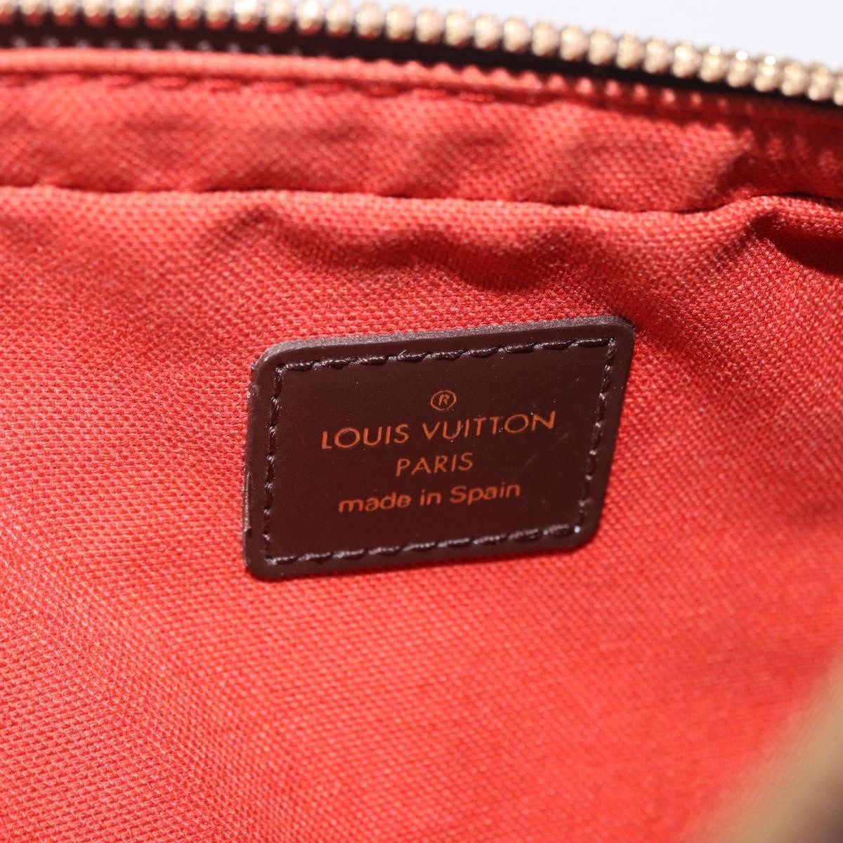Louis Vuitton Geronimos Waist Damier Ebene Brown Canvas Shoulder Bag Bag (Pre-Owned)