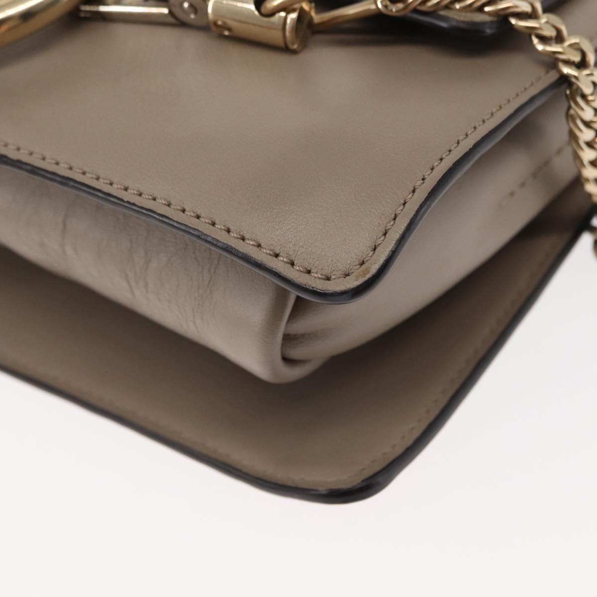 Chloe Faye Leather And Suede Beige Suede Bag (Pre-Owned)