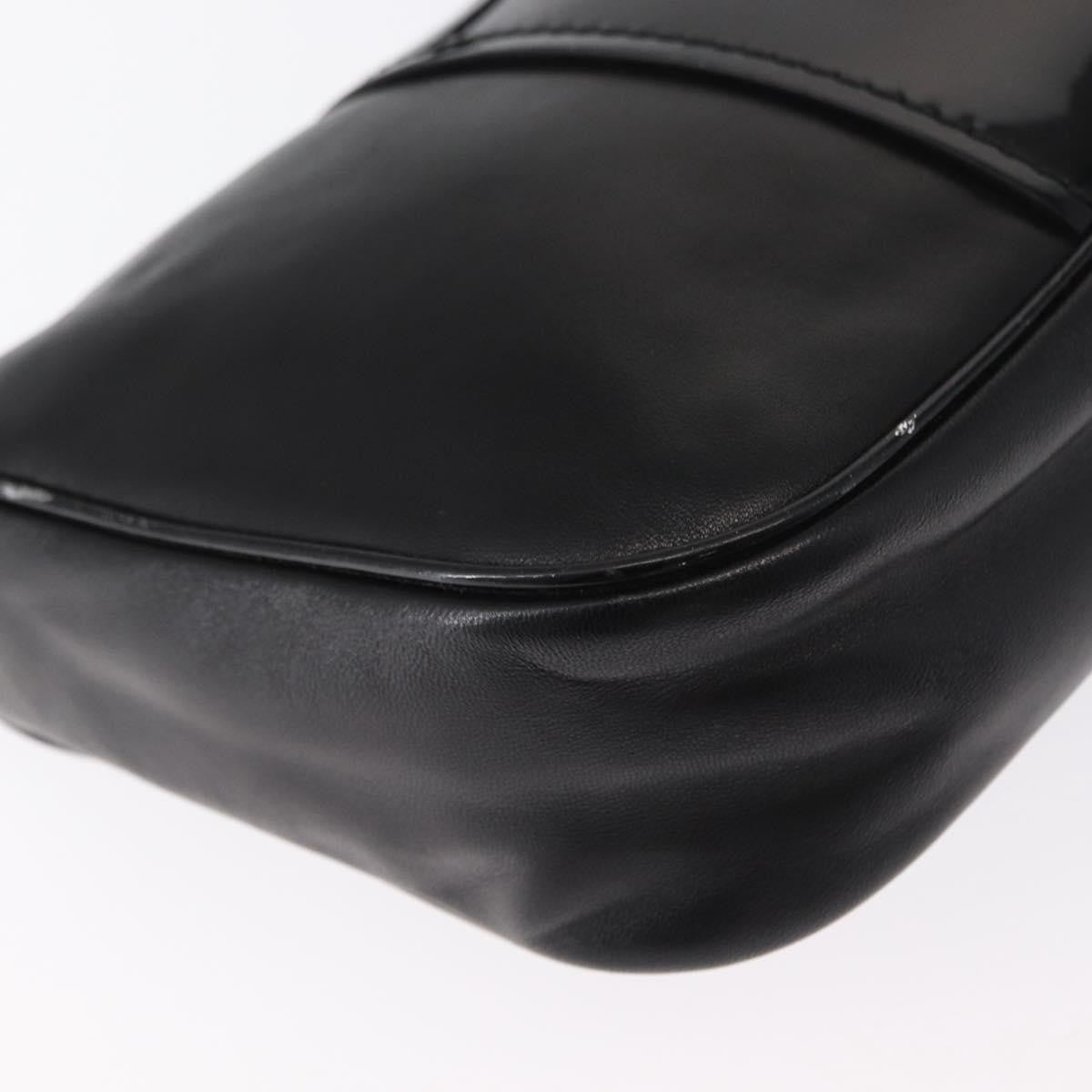 Salvatore Ferragamo Vala Leather Black Leather Shoulder Bag Bag (Pre-Owned)