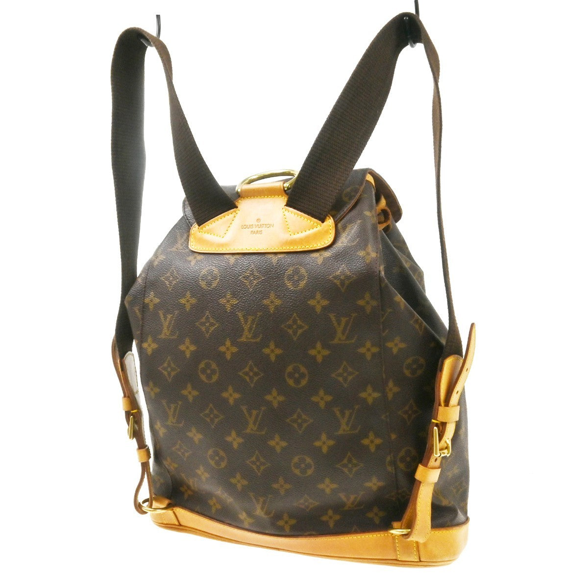 Louis Vuitton Vintage Montsouris Monogram Canvas Brown Canvas Backpack Bag (Pre-Owned)