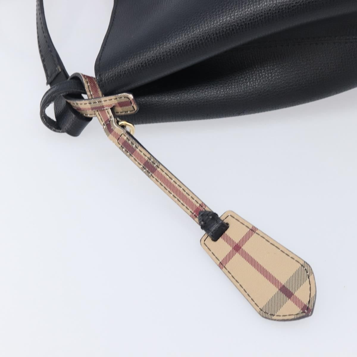 Burberry Lorne Bucket Leather Black Leather Handbag (Pre-Owned)