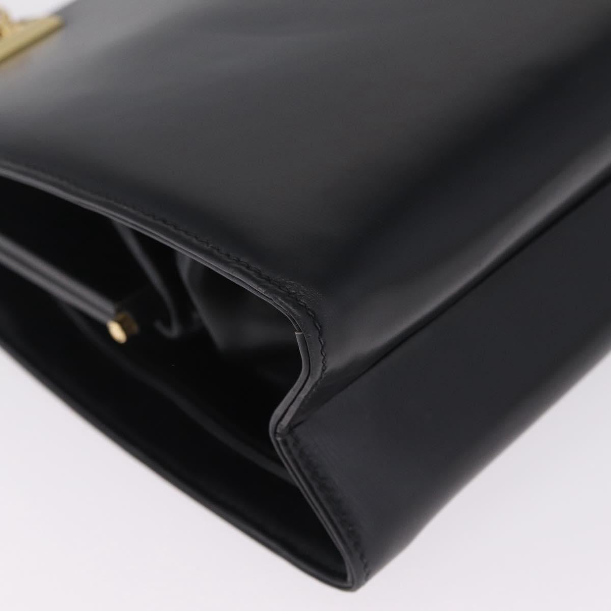 Gucci Vintage Leather Black Leather Tote Bag Bag (Pre-Owned)