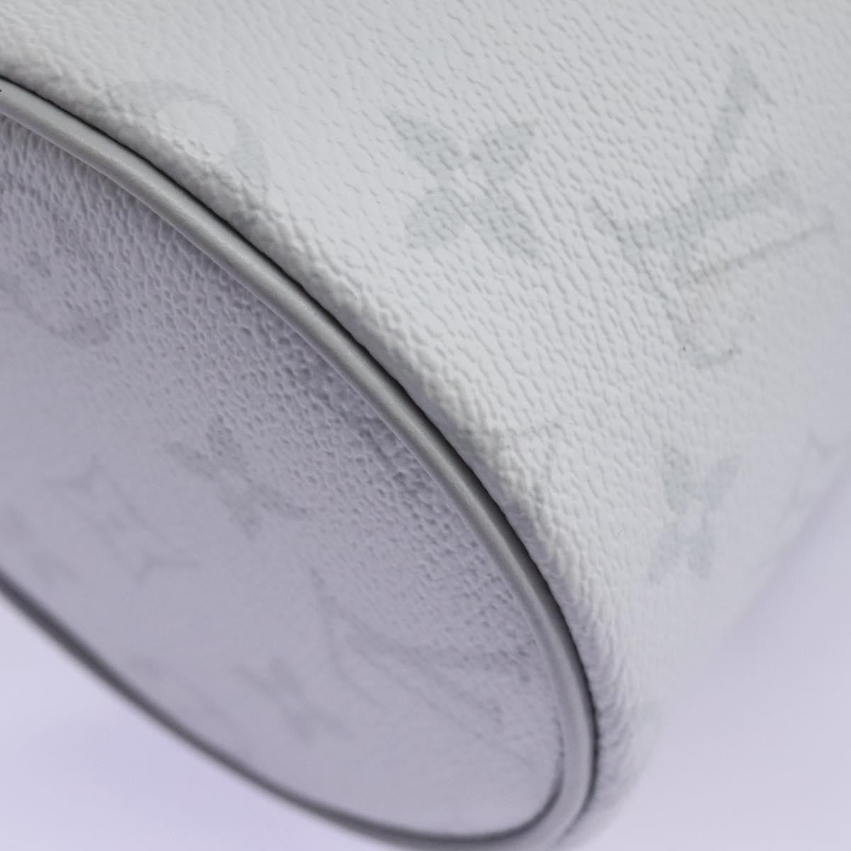 Louis Vuitton Chalk Nano Limited Edition Logo Story Monogram Canvas Gray Canvas Clutche & Pouche Bag (Pre-Owned)