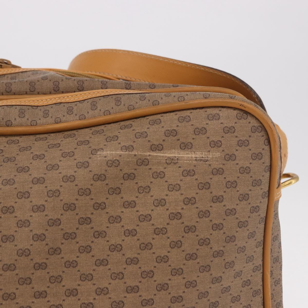 Gucci Micro Gg Canvas Canvas Beige Canvas Shoulder Bag Bag (Pre-Owned)