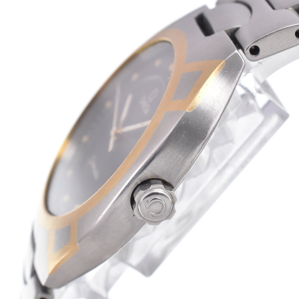 Omega Seamaster Polaris Quartz Stainless Steel With Plated Metal Watch (Pre-Owned)