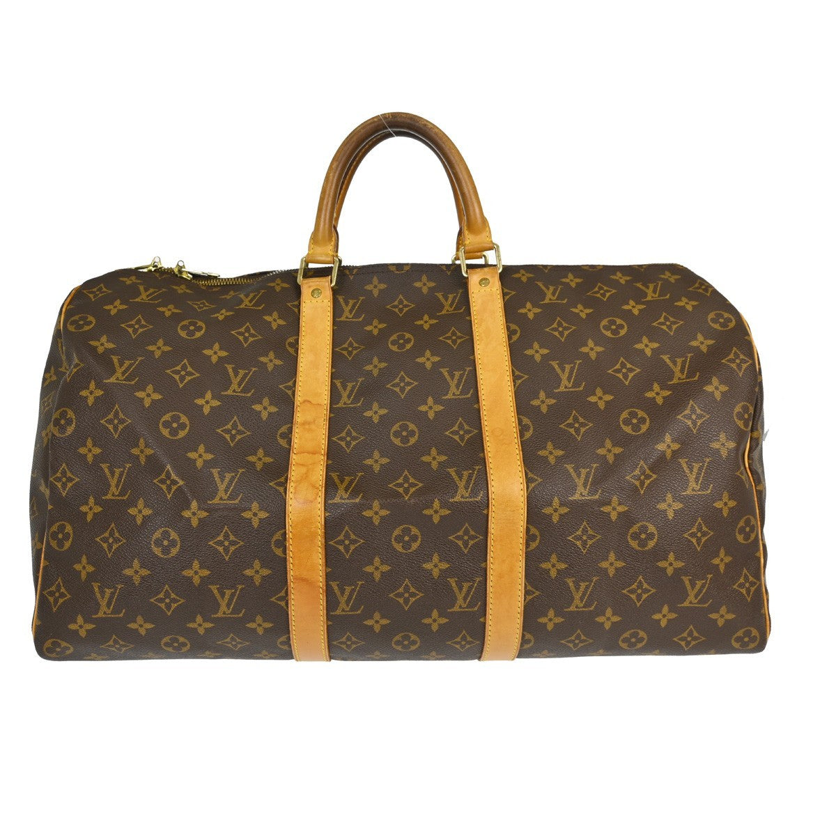 Louis Vuitton Keepall Monogram Canvas Brown Canvas Travel Bag Bag (Pre-Owned)