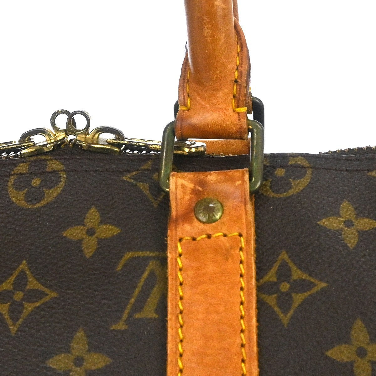 Louis Vuitton Keepall Monogram Brown Canvas Travel Bag Bag (Pre-Owned)