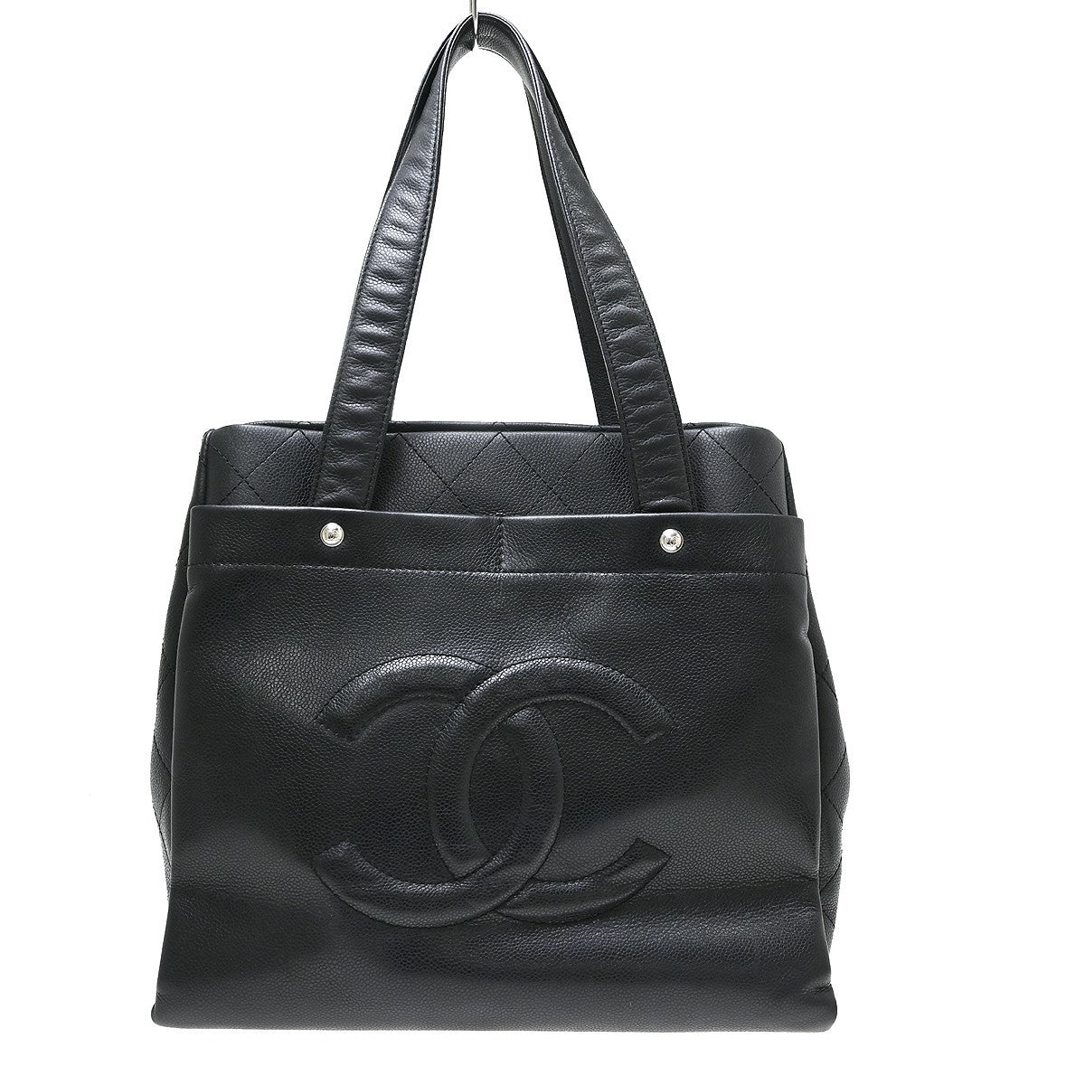 Chanel Ultimate Executive Tote Caviar Black Calfskin Tote Bag Bag (Pre-Owned)