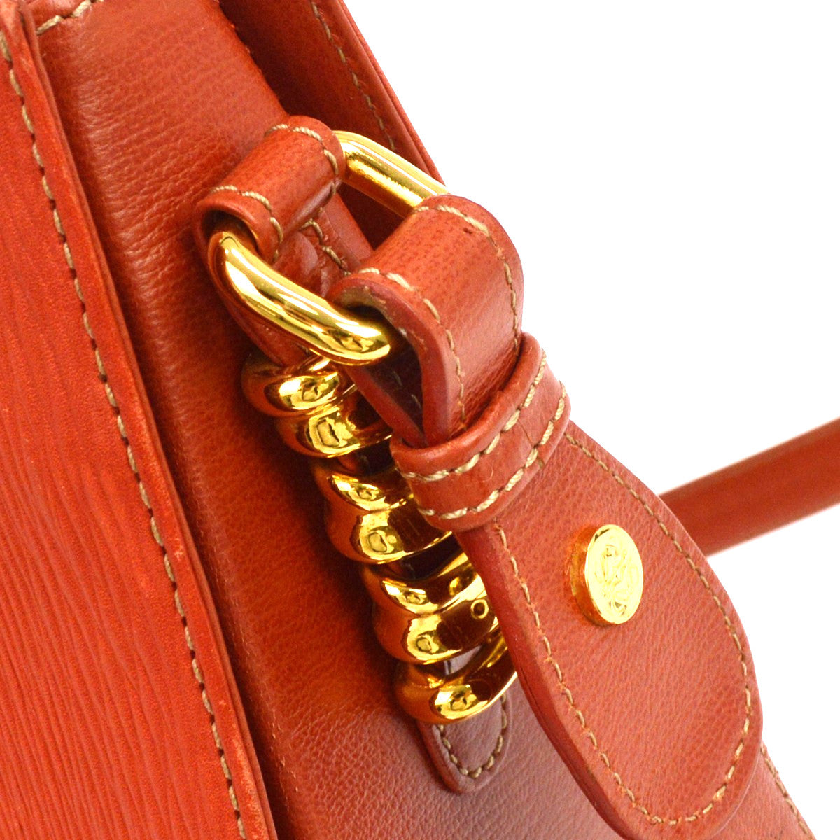 Loewe Velazquez Shoulderbag Leather Red Leather Shoulder Bag Bag (Pre-Owned)
