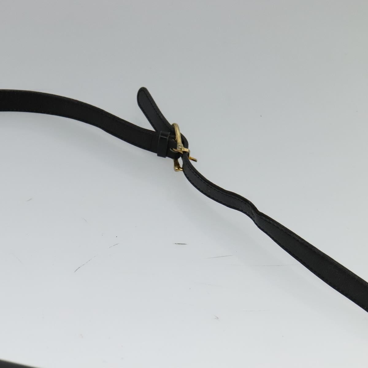 Celine Envelope Leather Black Leather Shoulder Bag Bag (Pre-Owned)