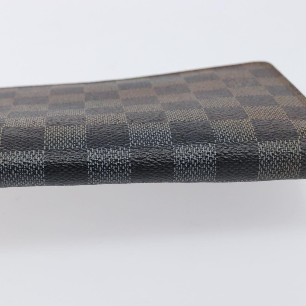 Louis Vuitton Zippy Organizer Damier Brown Canvas Wallets Accessory (Pre-Owned)