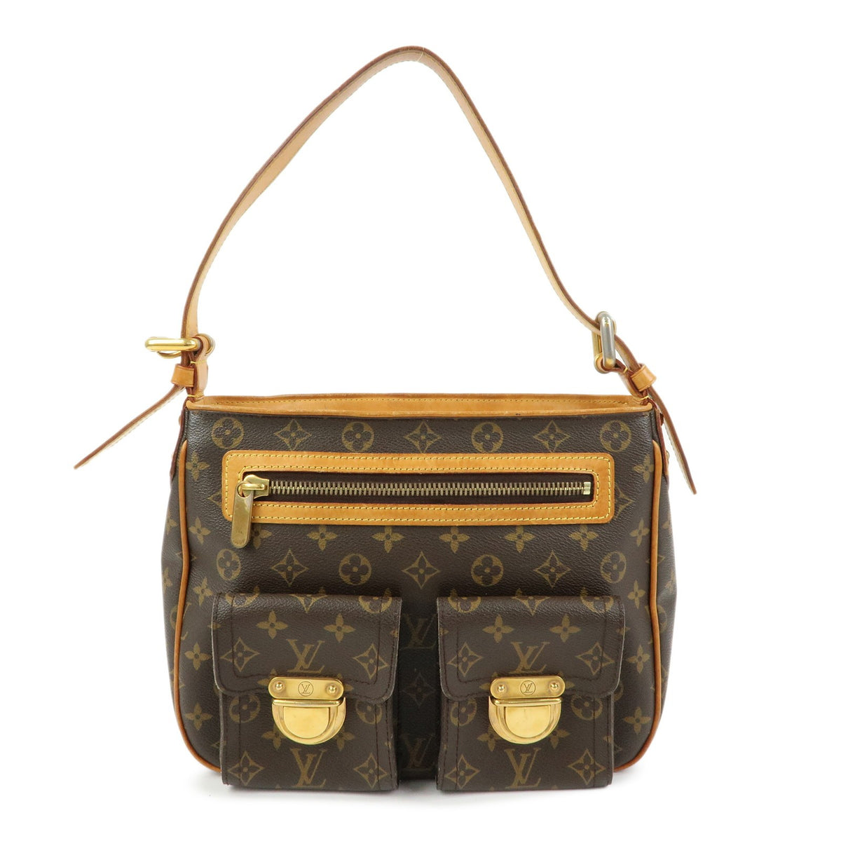 Louis Vuitton Hudson Monogram Canvas Brown Canvas Handbag (Pre-Owned)