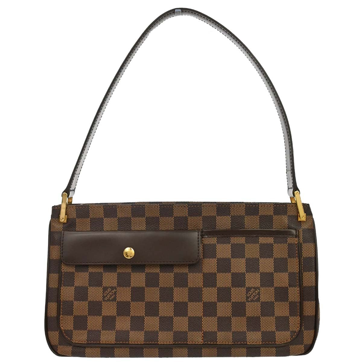 Louis Vuitton Aubagne Damier Ebene Brown Canvas Handbag (Pre-Owned)