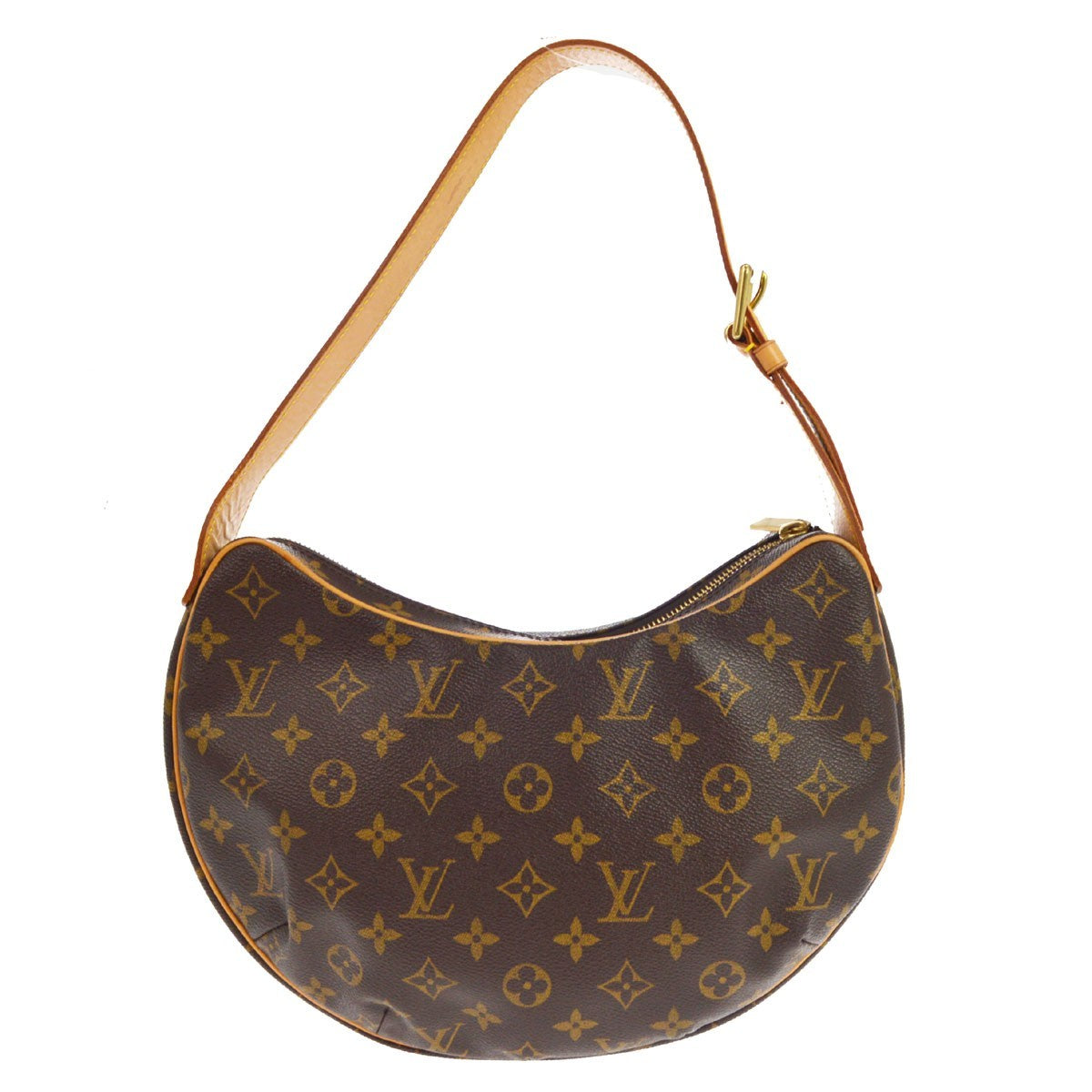 Louis Vuitton Croissant Monogram Canvas Brown Canvas Handbag (Pre-Owned)