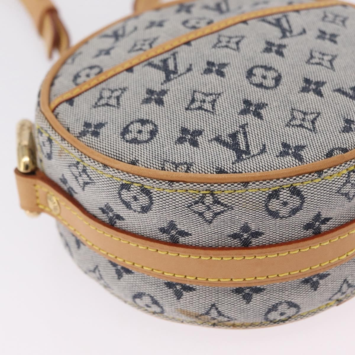 Louis Vuitton Jeanne Mini Lin Blue Canvas Crossbody Bag Bag (Pre-Owned)