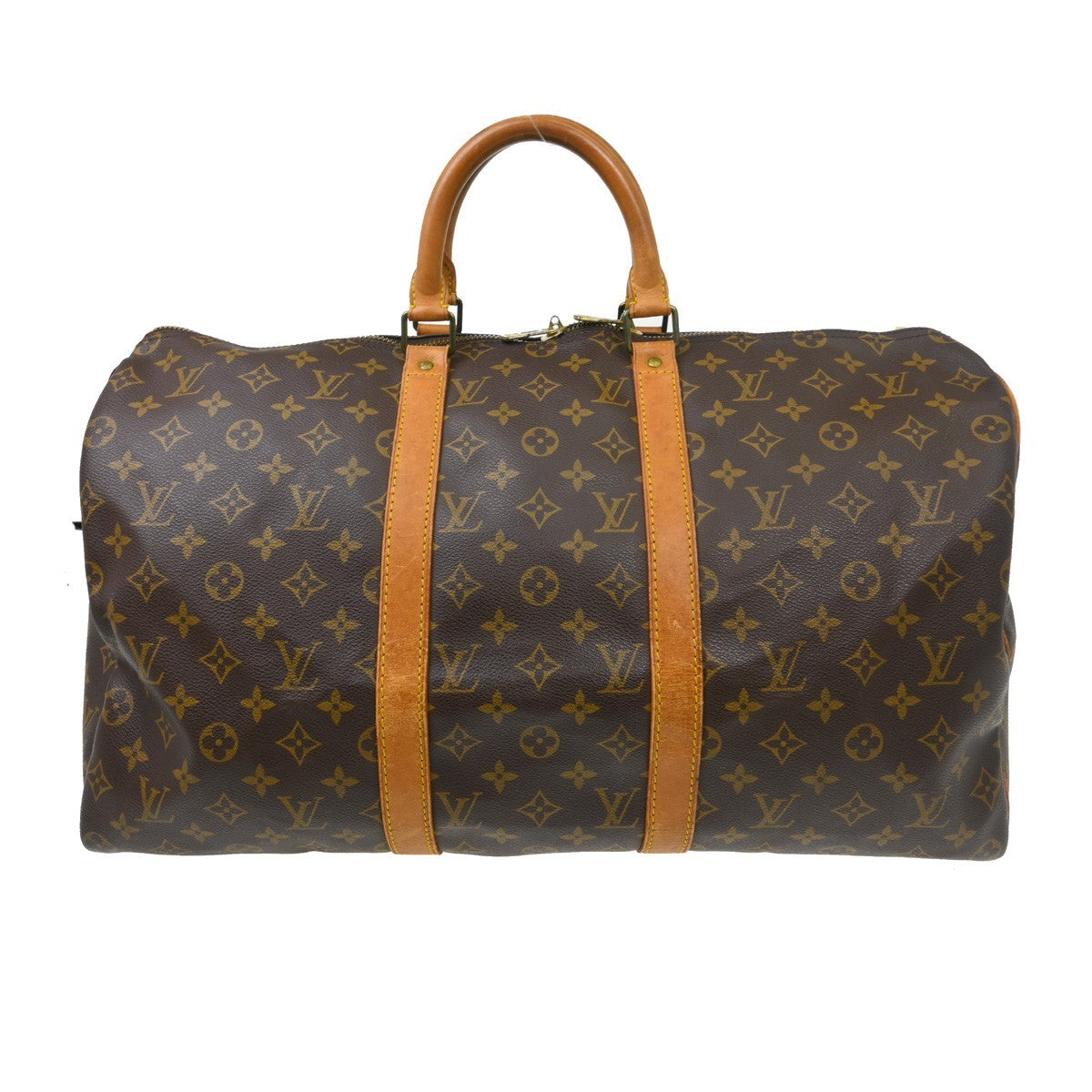 Louis Vuitton Keepall Monogram Canvas Brown Canvas Travel Bag Bag (Pre-Owned)