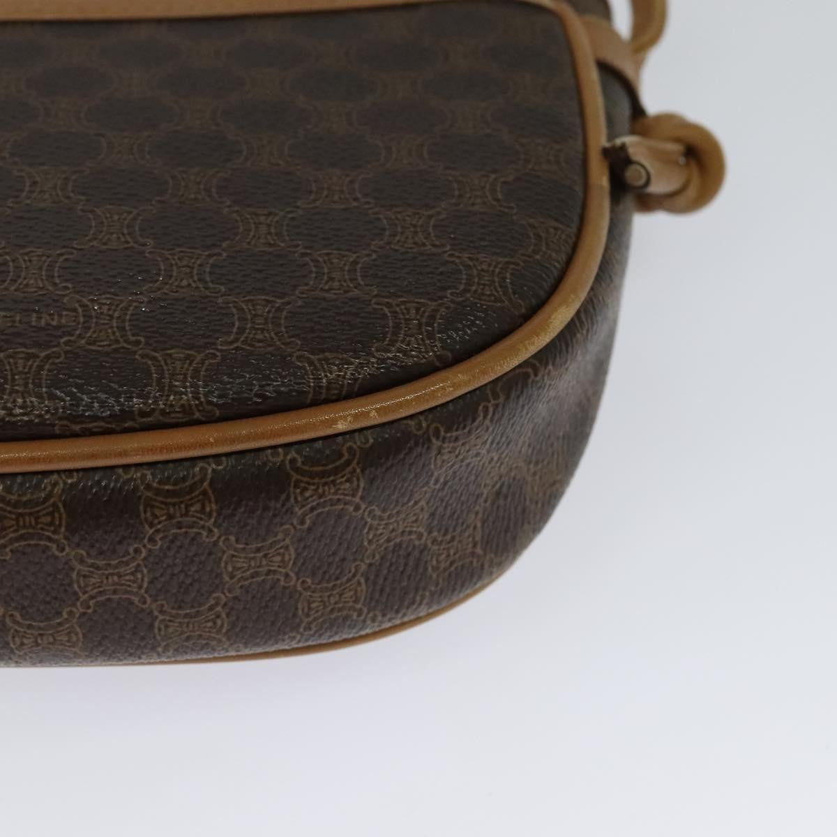 Celine Vintage Macadam Canvas Brown Pvc Shoulder Bag Bag (Pre-Owned)