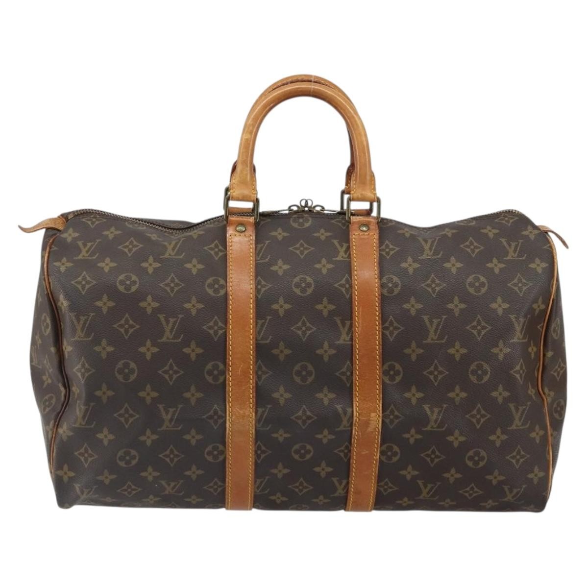 Louis Vuitton Keepall Monogram Canvas Brown Canvas Travel Bag Bag (Pre-Owned)