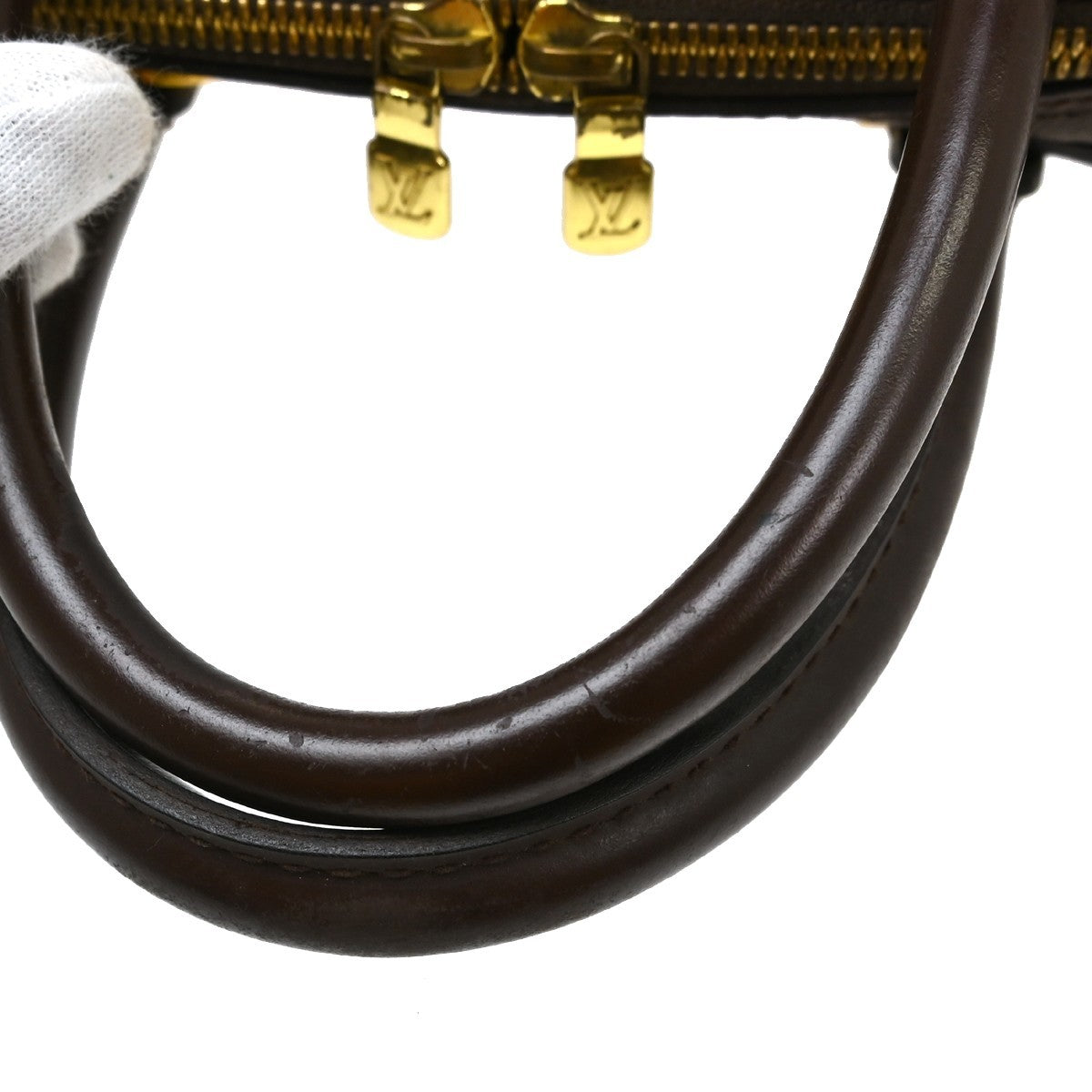 Louis Vuitton Triana Damier Brown Canvas Handbag (Pre-Owned)