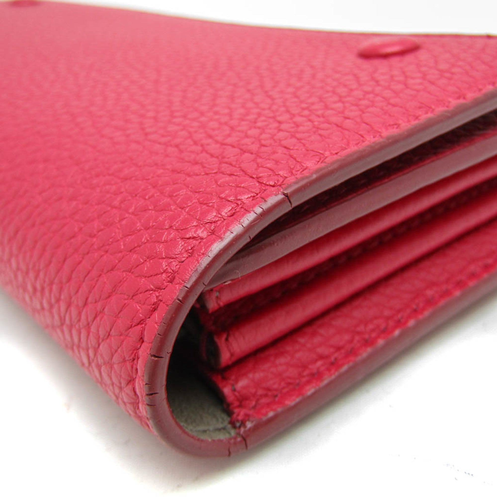 Celine Multifunction Flap Leather Pink Leather Wallets Accessory (Pre-Owned)