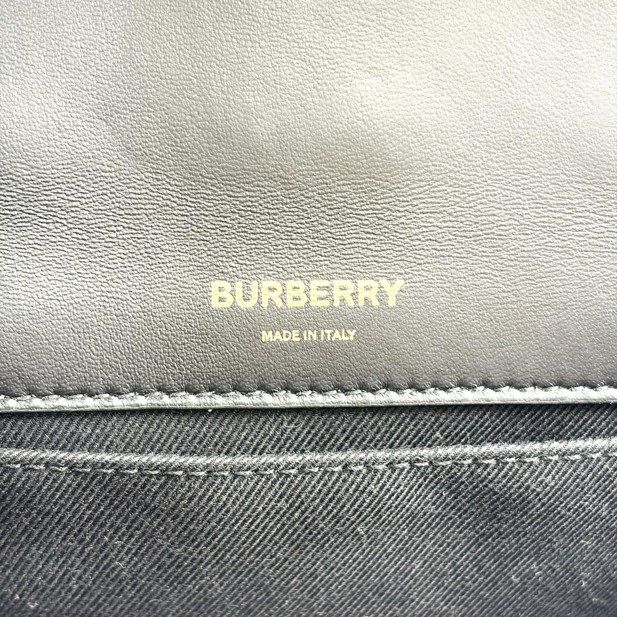 Burberry Lola Bum Quilted Lambskin Black Leather Handbag (Pre-Owned)
