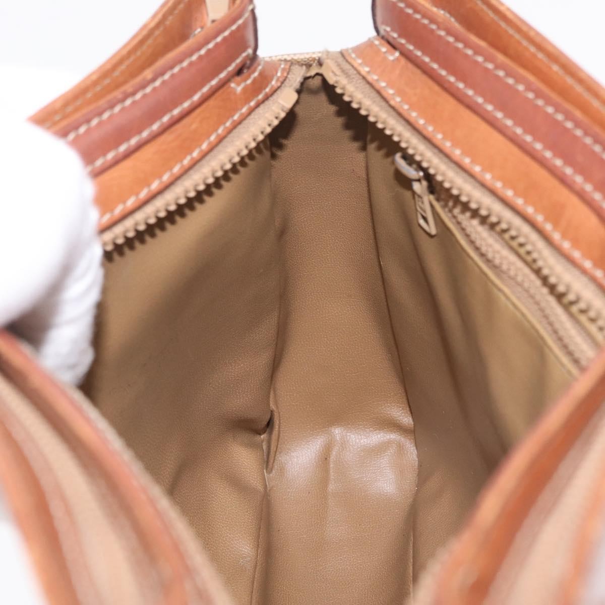 Celine Tote Canvas Beige Canvas Tote Bag Bag (Pre-Owned)