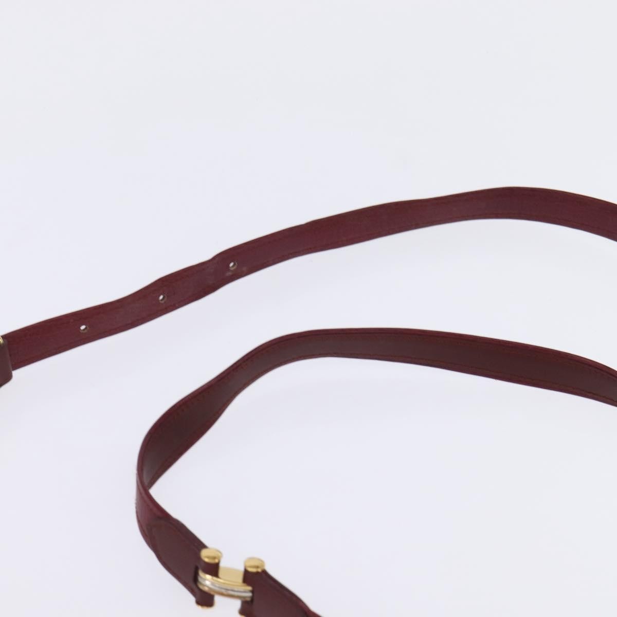 Cartier Must De Cartier Leather Burgundy Leather Bag (Pre-Owned)