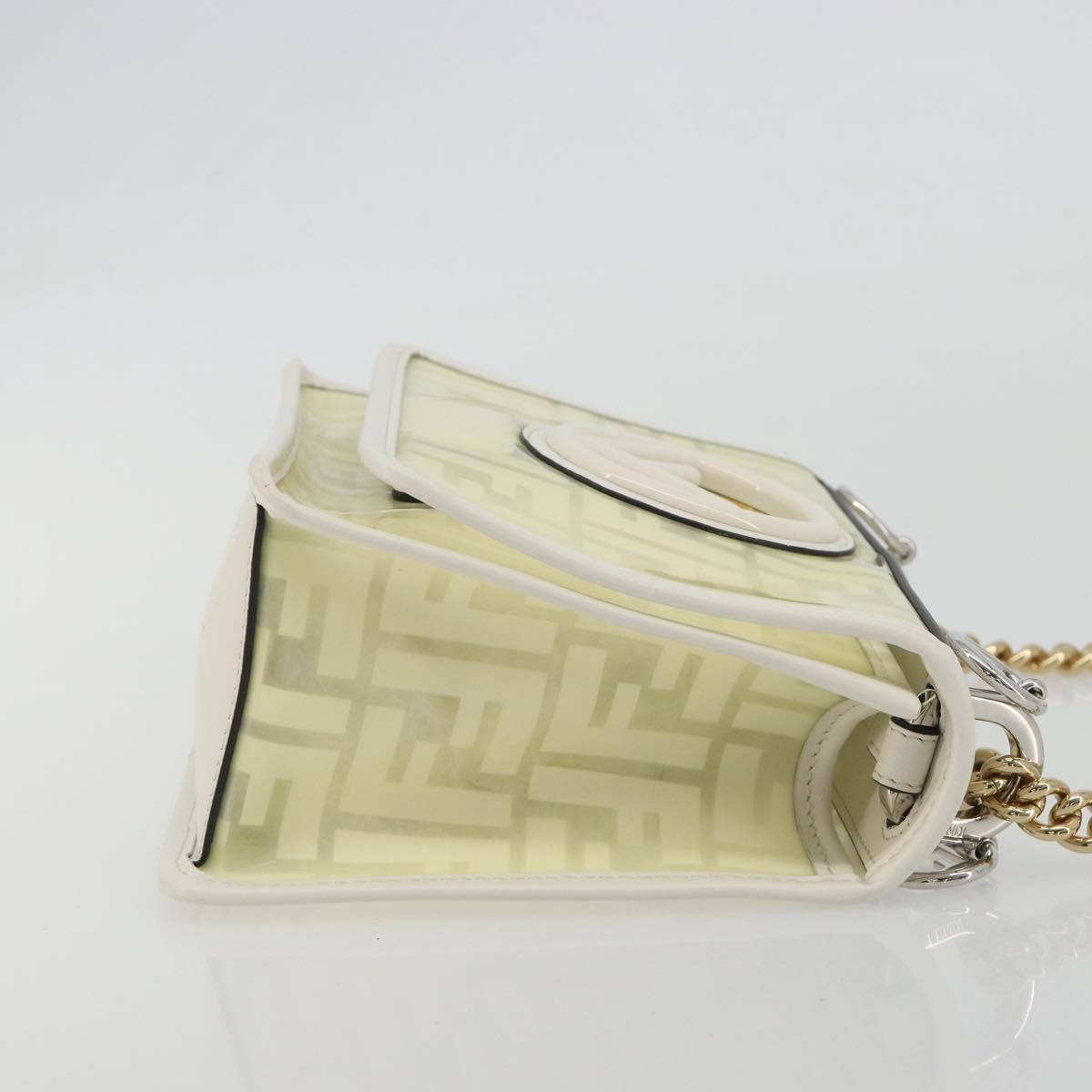 Fendi Kan I F Zucca Pu Clear Canvas Shoulder Bag Bag (Pre-Owned)
